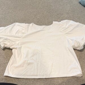 a new day White Puff Sleeve Blouse